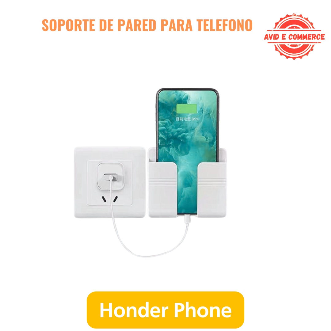 Soporte de pared para teléfono